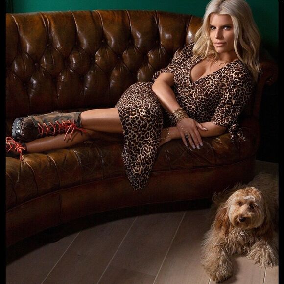 Jessica Simpson Cecilia Leopard Dress - Picture 1 of 10